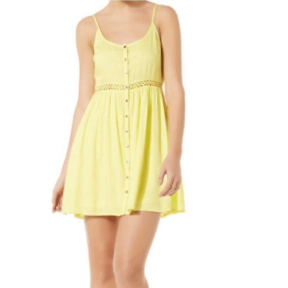 Adam Levine 🐾 Yellow Eyelet Middle Sundress Size 11/12 Large